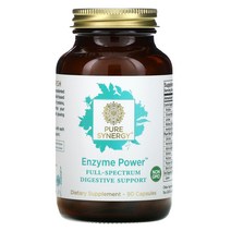 Pure Synergy Enzyme Power FullSpectrum Digestive Support 90 Capsules