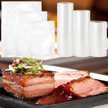 매직 진공 포장팩 세트 롤 파우치 가정용 진공포장비닐 식재료 채소 반찬 보관, 파우치4호
