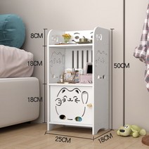 침대협탁 20 30 40 50 cm 이마트 원룸 미니 틈새 협탁 다용도 모던 서랍 장 고급 인테리어 사이드 테이블, 문을 열어