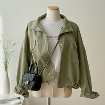 키메라제이 스냅스트링 숏 야상 자켓 3color