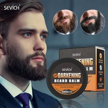 Sevich Natural Beard 프로페셔널 컨디셔너 수염 성장 및 유기농 콧수염 왁스 비어드 스무스 피니쉬 스타일, 한개옵션0