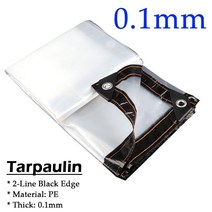 접이식 어닝 천막 차양 야외 투명 방수포 PE 방수 정원 식물 레인 전망대 퍼골라 캐노피 창 방풍 0.16mm, 15.0.1mm Black Edge - 2x3m