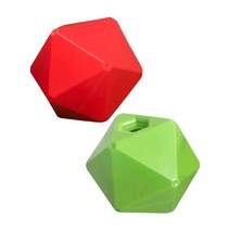 JC 2x 재미있는 말 치료 공 먹이 지루함 스트레스 해소 승마 불규칙 용품 양 잔디 농가를위한 스낵 공 놀이, 24cm, 체육, 녹색 빨강