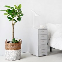 이케아5단서랍장 모던 하우스 3단 철제 티비 다이 수납장 펜트리 정리함, 라이트그레이