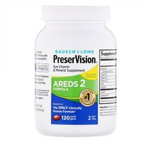 PreserVision AREDS 2 프리저비전 아레즈 바슈롬 눈 비타민 미네랄 120정, 1개