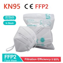 FFP2 페이스 마스크 KN95 페이셜 95% 필터 보호 PM2.5 먼지 입 ffp3, 02 10pcs kn95 masks, 한개옵션1