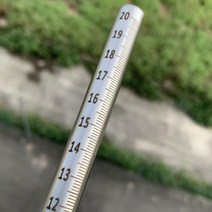 막대 원통 높이 수심 측량 길이측정 눈금자 도구 줄자 스테인레스 파이프 자, 02.10mm 길이 1.5m(솔리드 코어)