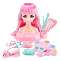 어린이 화장놀이 세트 키즈 화장품 메이크업 박스 유아 장난감 공주 바라바라 마린걸 소꿉친구 7 화장인형 인형 6 5세 생일선물 8세, 06 인형 체인 링하이신 (인어체인지 호환