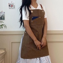 시둥마켓 +[시둥마켓]+_ 가죽패치앞치마 실습앞치마 작업앞치마 다용도앞치마 식당앞치마, 데일리앤코 캔버스앞치마 주방용앞치마 손님용앞치마, 행거칩포켓 진청