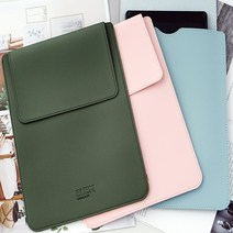 슬림 태블릿 가죽 맥북 파우치 12인치 노트북 아이패드 가방 케이스 액세서리 용품, 네이비