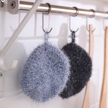 살림일기 모노 아크릴 수세미 4개, 아크릴 수세미 - 블랙 4개, 없음