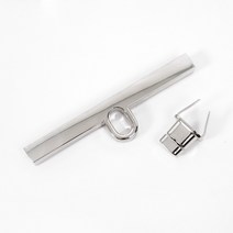 가방잠금 버클 락장식 뜨개질, 1개, 08 일자 T바 실버