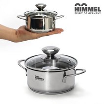 [서원상사] IH 인덕션겸용 미니 스텐냄비 12cm 14cm 16cm, 힘멜 미니냄비 편수 16cm