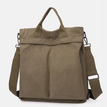 명브띠 하프 포켓 캐주얼 캔버스 크로스백