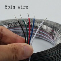 장원선 장원선 1.5 장원형전선 장원선 vctf-k 2.0 LED 스트립 케이블 3 핀 2 4 5 6 코어 22AWG JST, 04 5pin_05 30m