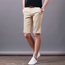 스댕클럽 남성용 여름 면스판 치노 반바지 JH1401