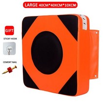 복싱 펀치 패드 인조 가죽 월 백 샌드백 파이터 피트니스 태권도 훈련 장비 타겟, Orange 2