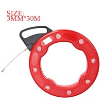 케이블포설 선통기 선통대 전기포설 관로포설 지중배전 랜선포설 광케이블포설 케이블장력계 케이블포설장비 전선풀링기 풀링 레드 15-30m 4mm 유리 섬유 물고기 테이프 릴 10, 30m, 1개