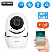 fuers 3mp ip 카메라 tuya smart 감시 카메라 자동 추적 smart home security 실내 wifi 무선 baby monitor, 1080p 카메라, 협력사, au 플러그