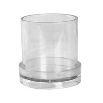 플라스틱 양초 만들기 촛불 만들기 금형 DIY 비누, 7x7.5cm, 클리어