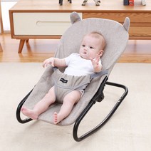 출산아기용품 아기 침대 아기 선물 아기 이불 아기용품 아기 매트 출산선물 바운서 이동식 아기침대 신생아 바운서 아기 흔들의자, [핑크 더블 그물 베개 타입]