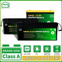 인산철배터리 배터리팩 차량용 400ah 새로운 12v 24v 100ah 배터리 30, 12.8v 100ah, 1개