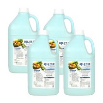 에이엠공구 쎄니크로 4L 야채과일소독액 염소용액, 4개