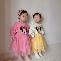 [이모맘] S/S 디즈니정품 리본미니마우스 샤원피스 여아공주원피스 MR03