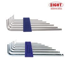 에이트 볼렌치세트 엑스트라 BHS-7 BHS-8 육각렌치 볼헤드 L렌치, BHS-8 (8pcs)