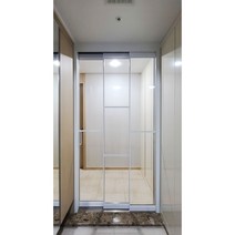 최고급형 1.1반자동 초슬림 3연동 중문 아파트 현관 슬라이딩 댐퍼 동탄 오산 수원 광교 평택, 화이트, 미적용, 단일유리(브론즈또는투명)