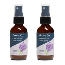 GROVE 그로브 클리어 에어 토일렛 화장실 탈취 스프레이 60ml 2팩, 리벤더 블로섬