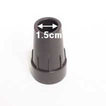 지팡이 워커 보행기 목발 고무 리필용 고무캡 패킹, 15mm 지팡이용