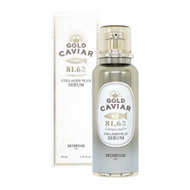 스킨푸드 골드 캐비어 콜라겐 플러스 세럼 40ml 저분자 콜라겐 함유로 탄력 및 주름 케어!, 1개