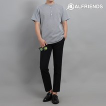 NM반팔 U넥반탁 체크셔츠2color