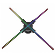 3D 홀르그램 팬 디스플레이 프로젝터 광고 이미지 간판 라이트 밤 기호 램프 플레이어, 56cm, 우리 플러그