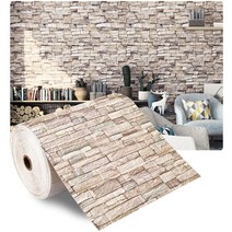 폼블럭벽지 방한폼 단열 포인트 벽돌 DIY 3D 벽돌 롤 자기 접착 벽지 화이트/블루/핑크/그레이 부드러운, 06 B_01 70x100cm