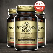 3세트 솔가 호팍사 피크노제놀 30 mg 30캡슐 프랑스 해안송 껍질 추출물
