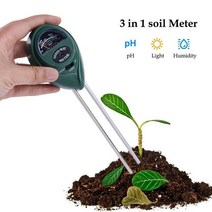측정기 테스터기 분석기 토양 pH 테스터 3/4 in 1 PH 빛 수분 산도 테스터 토양 테스터 수분 측정기 식물 토양 테스터 키트 꽃, 01 4 IN 1 Soil tester