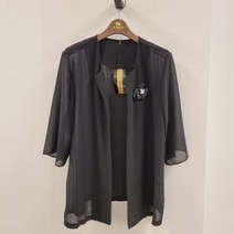 엠벨라 울산점 7부소매 2022년 여름신상 여성 쉬폰 자켓