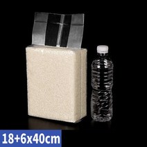 쌀통 쌀독 진공 무선 미니 소형 100pcs 실러 플라스틱 보관 가방 쌀 핫 씰링 팩 가방 두꺼운 투명 식품 보관 포장 차 콩 파우치, 200개, 18x6x40cm