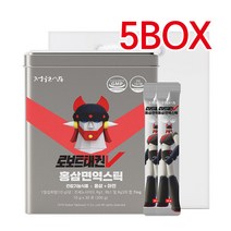 정원삼 로보트태권V 10gx30포 홍삼면역스틱 5BOX/청소년/학생/홍삼스틱/면역, 30포, 5박스