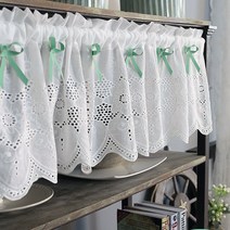 거실 침실 숏 커튼 부엌 문 장식 천으로 레이스 DL-QT028-30