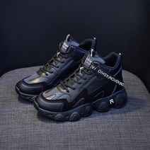 여성하이탑 운동화 패션 운동화 겨울 운동화 발이 편한 여자운동화 스포츠 캐주얼 하이탑 굽높이5CM