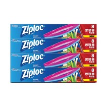 지퍼락 지퍼락 지퍼백 이지오픈탭 냉장 특대형 8매x4개, 4개