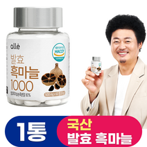 발효 흑마늘 1000 윤택 알레 500mg x 60정, 1통