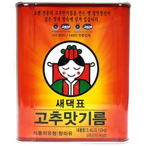고추맛기름(새댁표 3.4L) /식당용 /식자재, 1, 3.7L