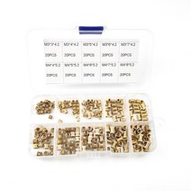 인서트 번데기 너트 M2 5 M3 M4 사출 너트 구리 인서트 널링 너트 100/200/500 개 전기용 키트, 04 M3 M4 200PCS, 04 M3 M4 200PCS