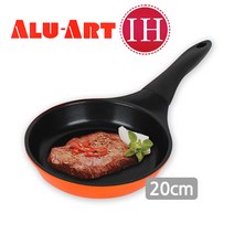 ALU-ART 국산알루아트 IH세라믹후라이팬 인덕션겸용 티타늄코팅 볶음팬 튀김팬, 1개, 알루아트 세라믹후라이팬(20cm)