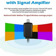 위성안테나 공중파안테나 uhd안테나 1080P 실내 디지털 TV 안테나 HD HDTV Antena DVB-T/T2 DVB T/T2 케이, 한개옵션0