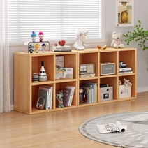 벤치 책장 홈 거실 주문제, 흰색 2겹 4격자 심화